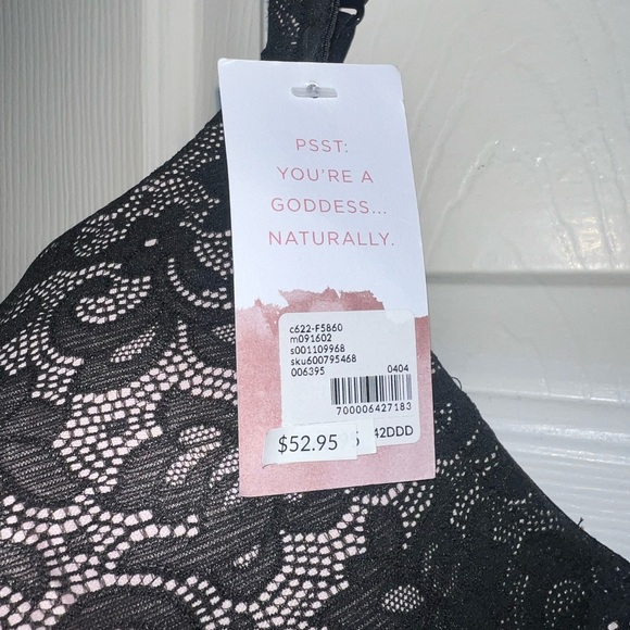 Cacique NWT Cotton Lightly Lined T-Shirt Bra With Lace 42DDD - Picture 4 of 5